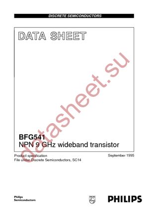 BFG541 T/R datasheet  